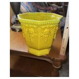Gold Yellow Glazed Planter (Made in Italy)