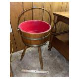 Mid Century Tripod Basket Stand