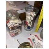 Vintage Match Book Collection (2 Jars)