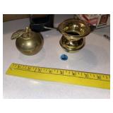 Small Brass Apple & Cuspidor