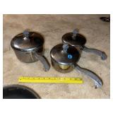 (3) Stainless Sauce Pans