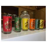 Vintage Mid Century Highball Tumbler Set