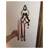 Pr of Brass Candle Sconces