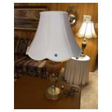 Vintage Amber Table Lamp