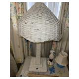 Wicker Table Lamp