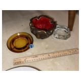 (3) Vintage Ash Bowls