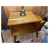 Vintage Mid Century Magazine Rack Lamp Table