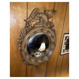 Vintage Mid Century Bullseye Eagle Mirror (Resin)