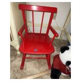 Vintage Child's Rocking Chair + Dolls & Animals