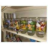 Vintage Snoopy & Muppet Collectible Glasses