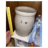 Vintage 2 Gallon Stone Pottery Crock
