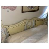 Full Size Blonde Bed & Rails (Bedding sells NEXT)