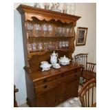 Mid Century China Hutch Cupboard