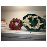 (3) Wreaths ~ Tins & Decor in closet