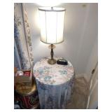 Brass Decorator Table Lamp + Dummy Table & Cover