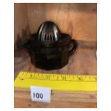Vintage Black 2 Piece Juicer