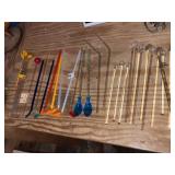 Vintage Glass Drink Straw Spoons