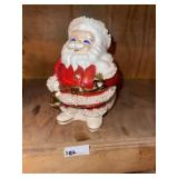 Vintage Porcelain Santa Bank (Damage)