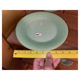 (2) Vintage Jadeite Plates