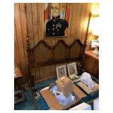 Queen Post Bed Frame & Bedside Stand