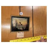 Vintage Silhouette Adv Calendar Thermometer (Ducks