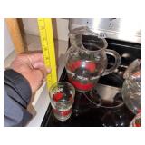 Vintage Juice Pitcher  & Tumbler (Tomatoe)