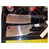(2) Cleavers + Knives