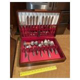 Set of Community Silver Plate Flatware & Case