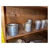 Vintage Aluminum Measure Cups & Shakers