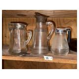 (3) Vintage Syrup Pitchers