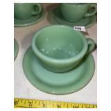 Vintage Jadeite Coffee Cup and Saucer