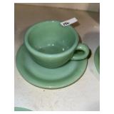 Vintage Jadeite Coffee Cup and Saucer