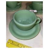 Vintage Jadeite Coffee Cup and Saucer