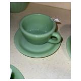 Vintage Jadeite Coffee Cup and Saucer