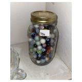 Quart Jar of Marbles