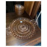 Vintage Pink Depression Platter & Bowls (6 Pcs)