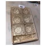 Crystal Salt Dip Set & Spoons