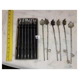 Silver Plated Straw Spool Sets