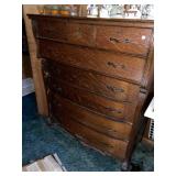 Very Nice Antique Oak Highboy Chest