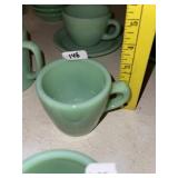 Vintage Jadeite Coffee Cup and Saucer