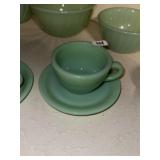 Vintage Jadeite Coffee Cup and Saucer