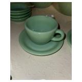 Vintage Jadeite Coffee Cup and Saucer
