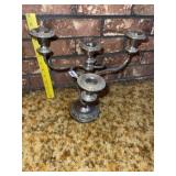 Four Arm Silver Plated Candleabra