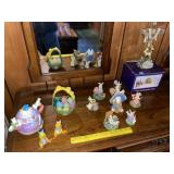 Easter Bunnies Decor & Christ is Risen Cross
