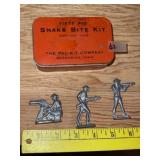 Vintage Snake Bite Kit &  Vintage Metal Soldiers