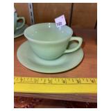 Vintage Jadeite Cup & Saucer