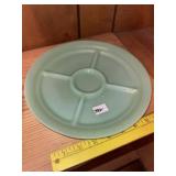Vintage Jadeite 5 Compartment Divided Plate