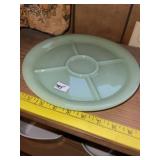 Vintage Jadeite 5 Compartment Divided Plate