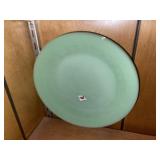 (2) Vintage Jadeite Plates