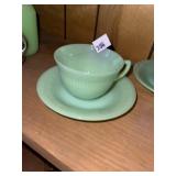Vintage Jadeite Cup & Saucer